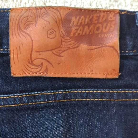 Naked & Famous Super Guy jeans in Deep Indigo Stretch Selvedge US 34 - Picture 9 of 14